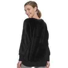 Juniors' SO® Oversized Raglan Crew Sweatshirt