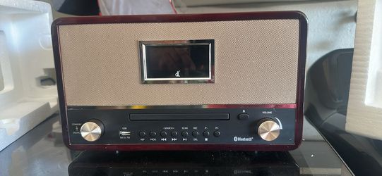 DL-200-6 Retro Bluetooth Speaker with CD Player and Radio
