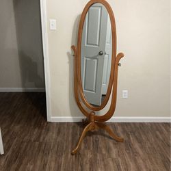 Vintage Oak Mirror 