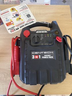 Cen tech portable power pack 3in1