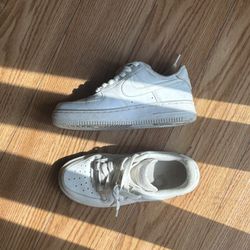 White Air Force 1s (size 5) 