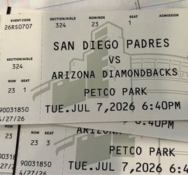 $15 Padre Tkts 7/7 Tues