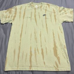 Men’s Nike Tie Dye Heavy T-shirt Green - Size Medium