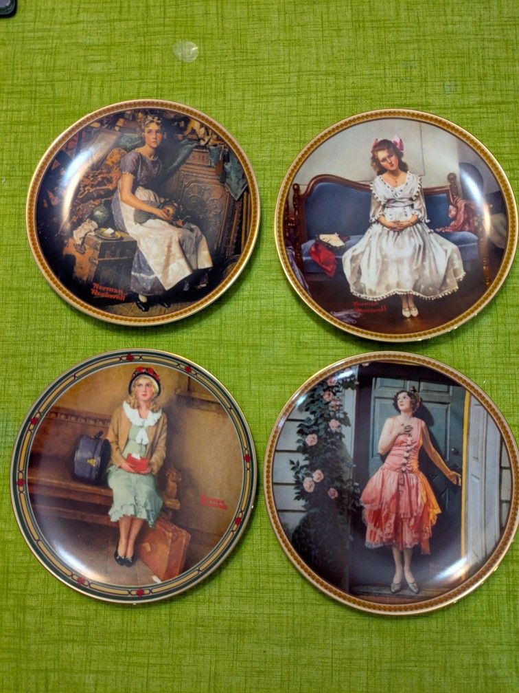 Norman Rockwell Vintage Plates