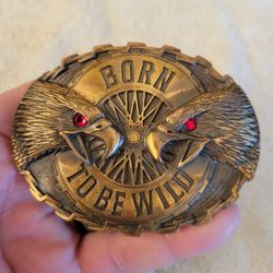 Vintage 1994 Raintree "Born To Be Wild" Belt Buckle