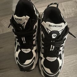 Black And White Balenciaga Runners 