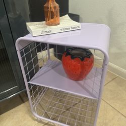 METAL END TABLE