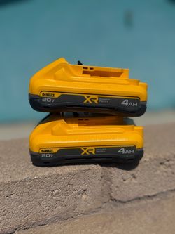 DEWALT xr 20v 4ah powerpack battery ($50 each)