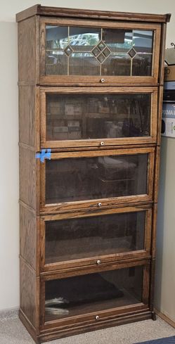 Vintage Lawyer's Bookcase in oak