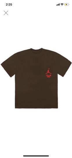 Travis Scott Jordan Cactus Jack Highest T-Shirt Brown Brand New