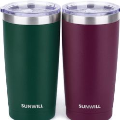 SUNWILL Insulated Coffee Mug Set of 2