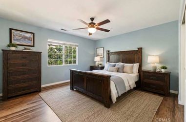 Queen size bed frame, dresser and two night stands