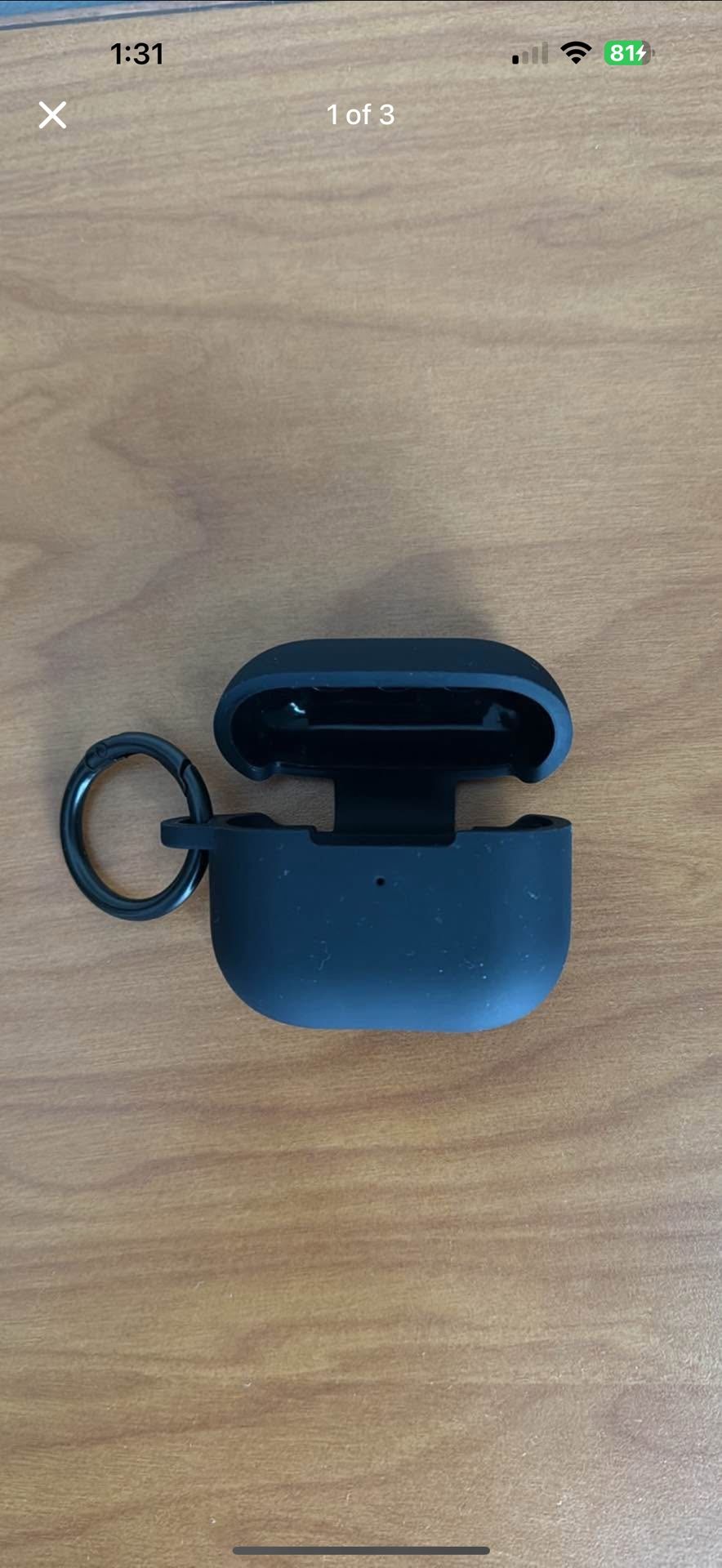 Black Silicone Apple AirPod Case 3rd GEN