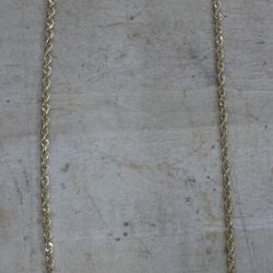 1OKT YELLOW GOLD CHAIN 10.9 GRAMS 24 INCHES 3MM WIDE 881335-1 