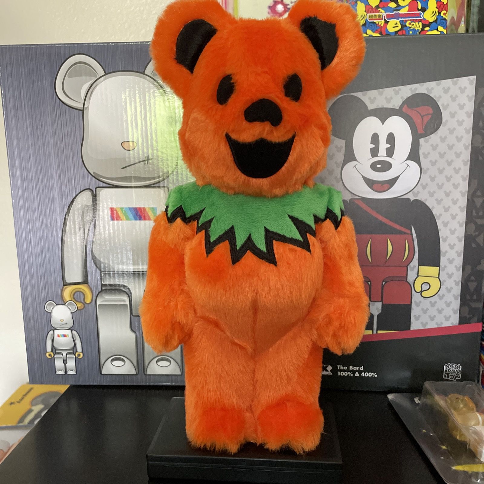 BE@RBRICK GRATEFUL DEAD DANCING BEARS COSTUME Ver. ORANGE