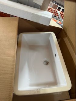 SINK RECTANGLE FOR VANITY SYSTEM PORCELAIN WHITE