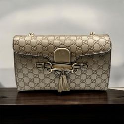 Gucci Guccissima Emily Chain Shoulder Bag 