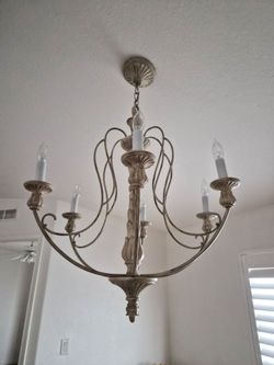 2- French Country Candle-Style Chandelier