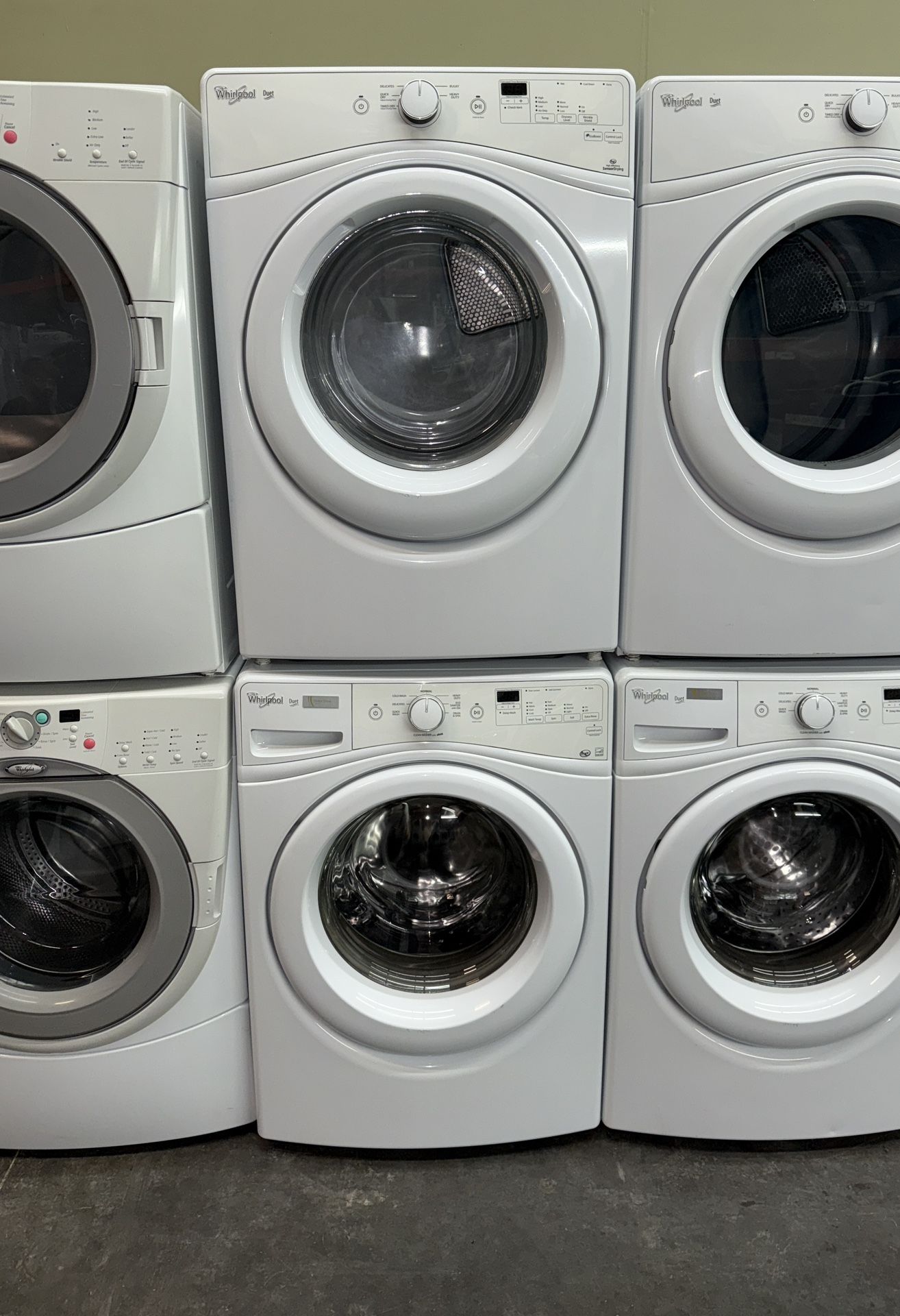 WHIRLPOOL XL CAPACITY ELECTRIC WASHER & DRYER