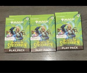 Magic: The Gathering Secrets of Strixhaven Play Pack x3