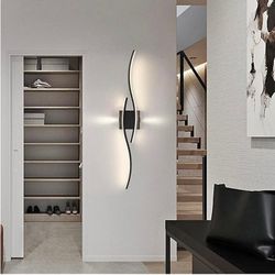 Modern Led Wall Sconces, 32inch Bathroom Mirror Vanity Light 28W, 