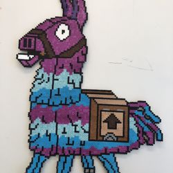Fortnite Loot Llama Perler Bead Decoration
