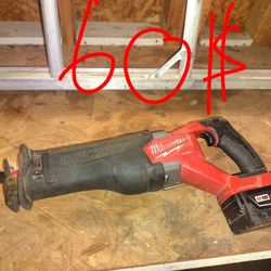 Milwaukee Sawzall Y Pistola Para Deckiar 