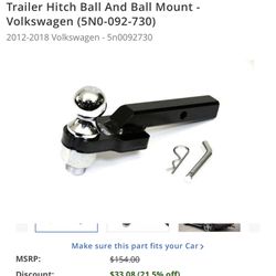 Trailer Hitch Ball And Ball Mount