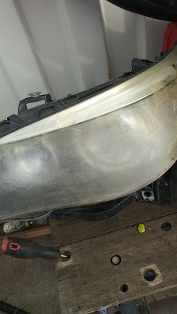 Bmw headlamps need to be cleaned