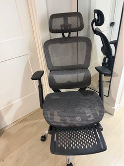 Ergonomic Office Chair with Footrest