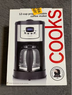 12 cup programmable, coffee maker Cooks 12 cup programmable coffee make