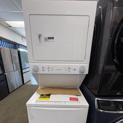 Frigidaire Laundry Center (Stacked Washer & Dryer) (White) | ($0 Down) | Warranty Included