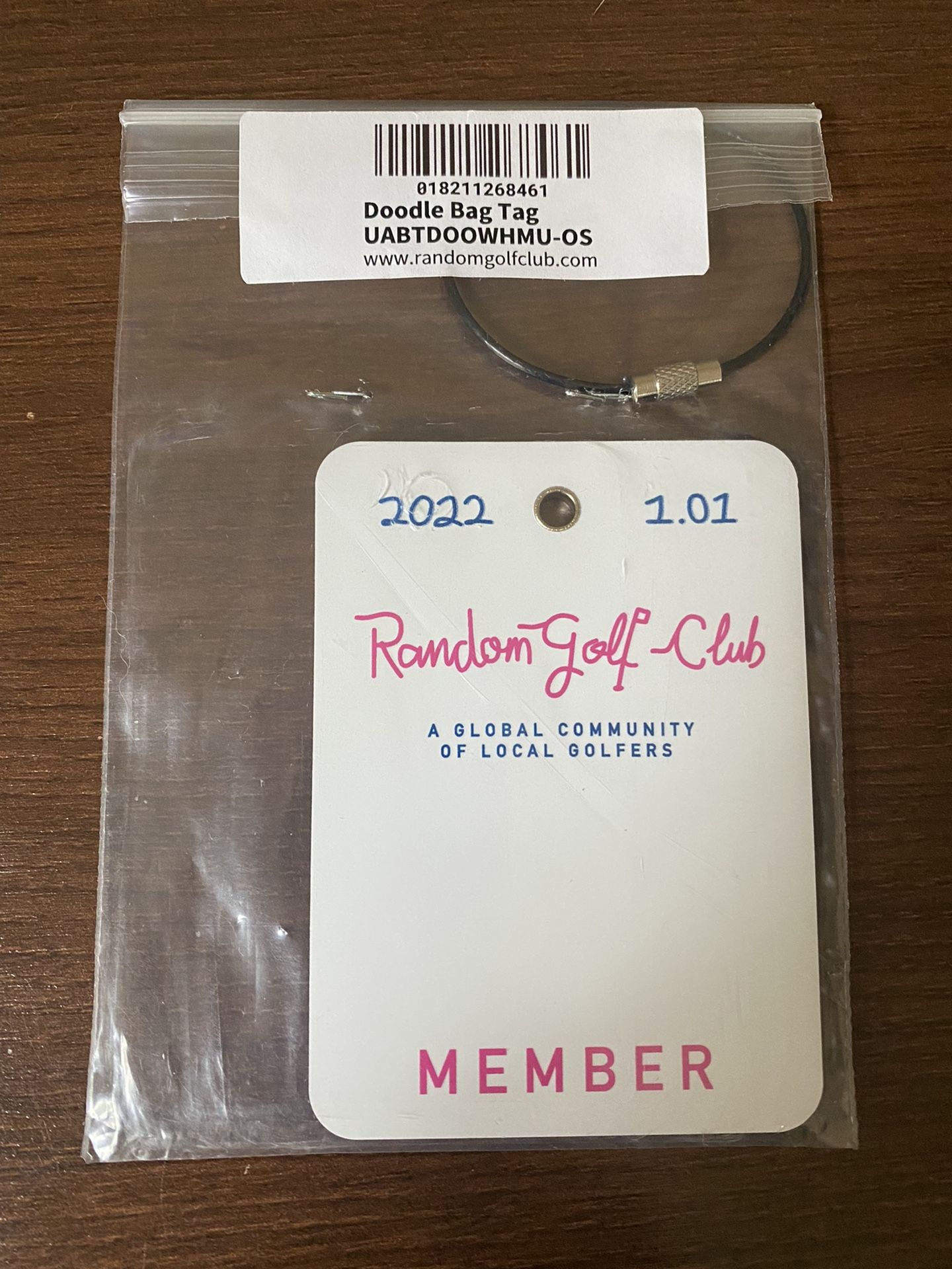 Random Golf Club x Vice limited edition Doodle bag tag