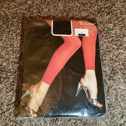 Aristoc footless tights, 100% nylon, color black, One Size