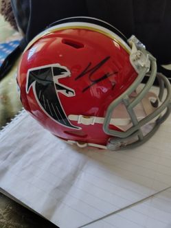Bijan Robinson authentic Autographed Mini Helmet