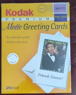 Kodak Premium Matte Greeting Cards, New & Sealed