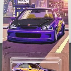 Hot Wheels 2025 Silver Series Compact Kings '99 Honda Civic Type R EK9 Purple #2 🔥🔥