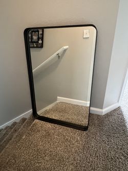 Farmhouse Mirror Black