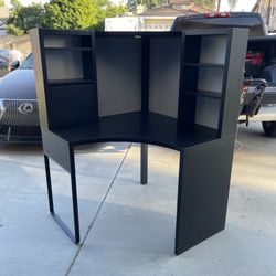 Corner Desk With Shelf And Whiteboard Backing