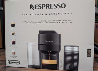 Nespresso Vertuo Pop+ Aeroccino 3 Espresso Coffee Maker