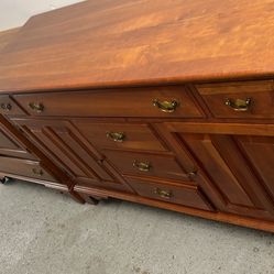 2 Solid Wood Very Strong Good Condition Set Of 2 Rolling Dresser