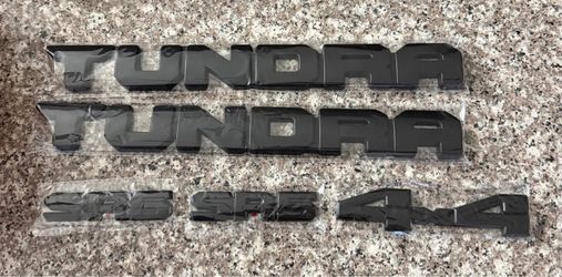 Black Emblem Overlays for Tundra (2022-2026)