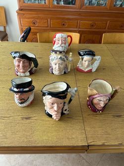 7 Large Royal Doulton Mugs