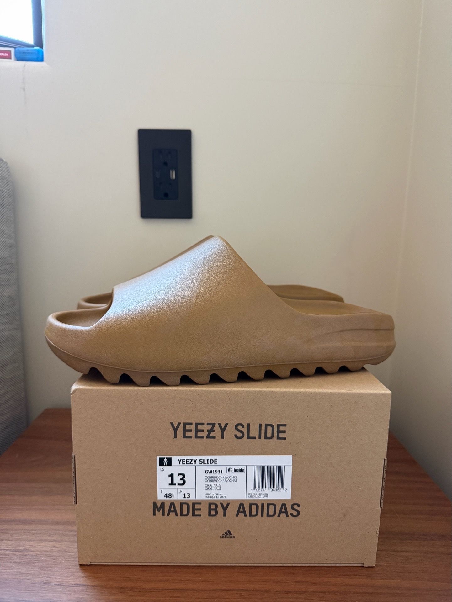 Yeezy Slide Ochre Size 13 Brand New