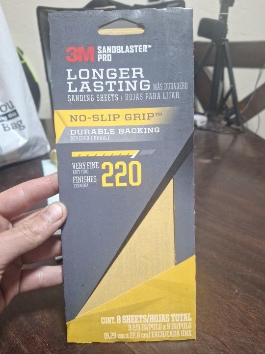 3M Sandblaster Pro Longer Lasting Sanding Sheets