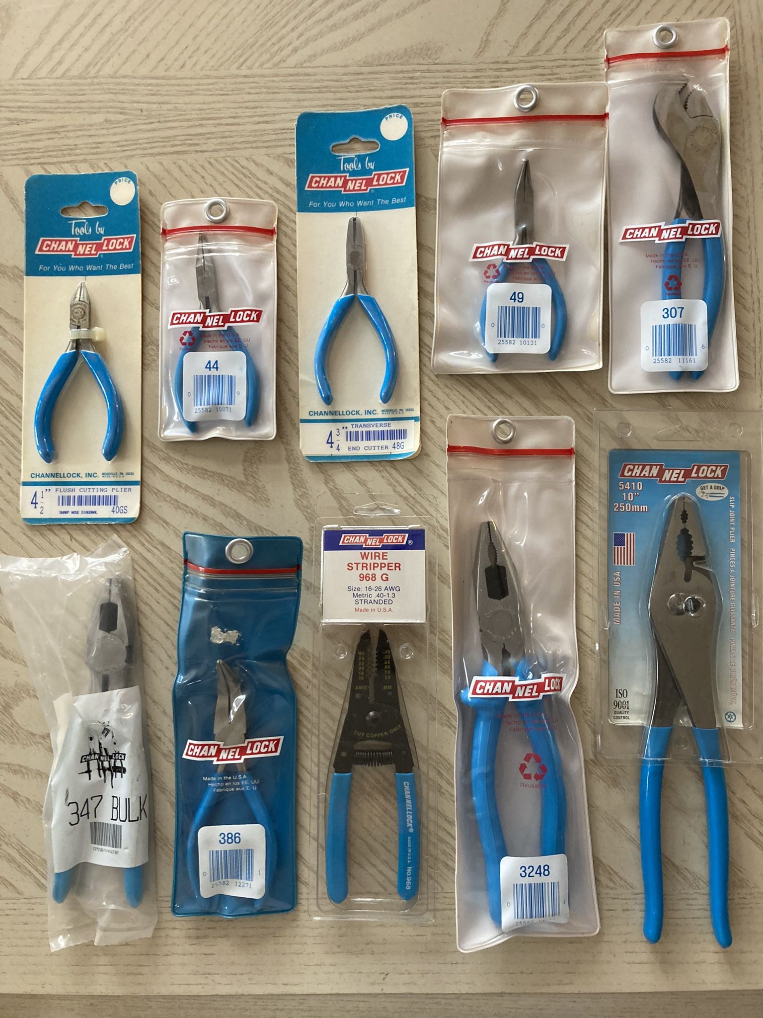 Lot of (10) Different Channelock Vintage Tools New
