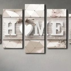 AWLXPHY HOME Wall Decor – 5 Panel Canvas Art 