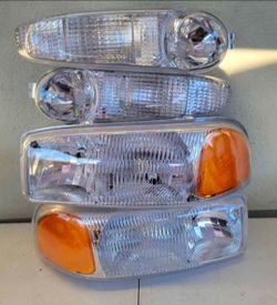 01-06 Sierra Yukon Headlights Denali Luces Micas Calaveras Faros Faroles Headlamps
