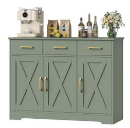 Farmhouse Sideboard Buffet Cabinet with Drawers