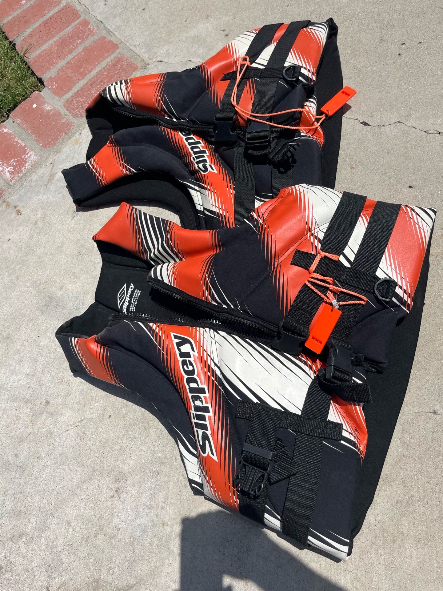 Slippery UL life vests. Great for boating or Waverunner
